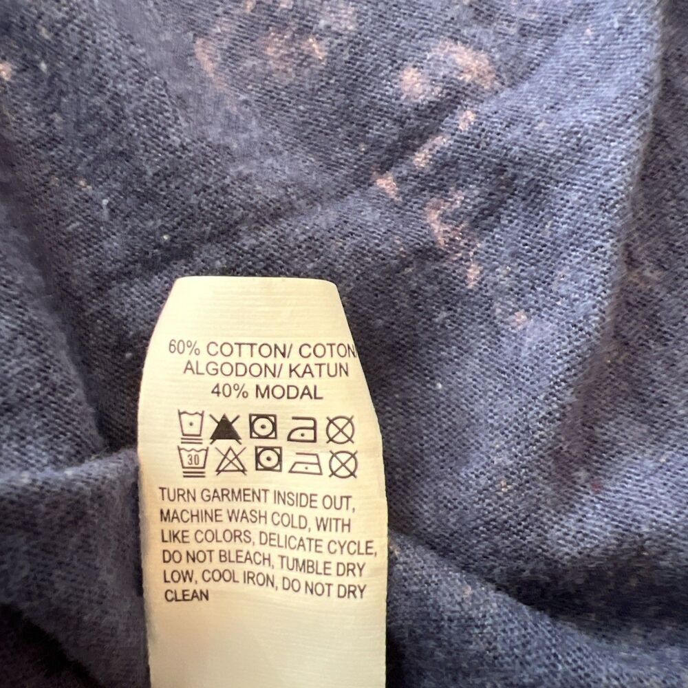 Lucky Brand Women’s T Shirt Large Camouflage  Blue Pink - Picture 5 of 5